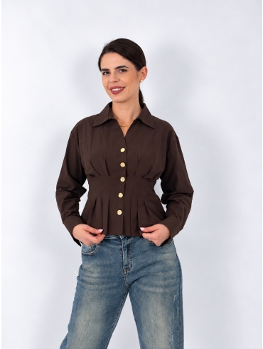 Camasa dama - COLETTE - brown