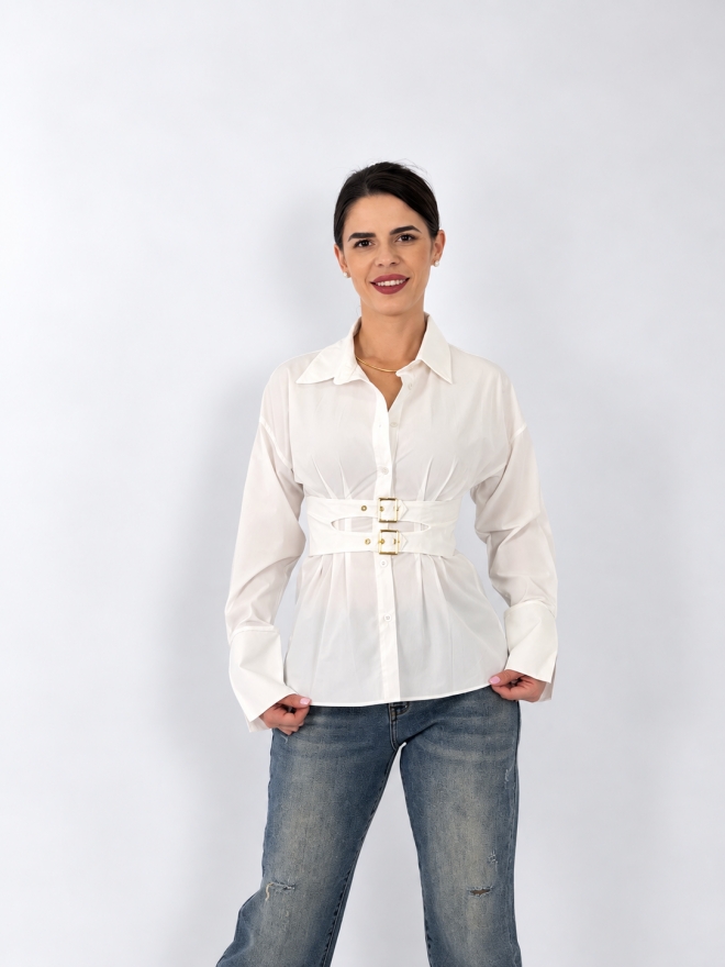 Camasa dama - JOLIE - white 