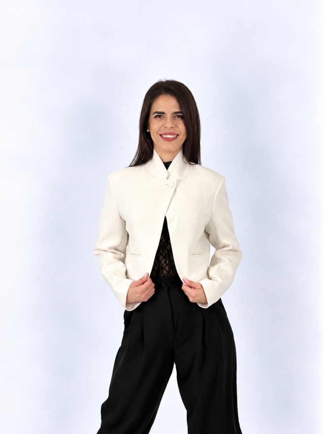 Jacheta dama - STELLA - white
