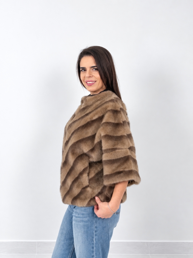 Jacheta dama - ALEXIA - maro mocha