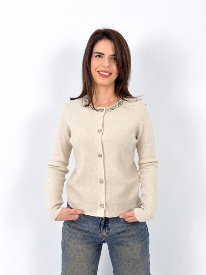 Jacheta dama - ELARA - beige